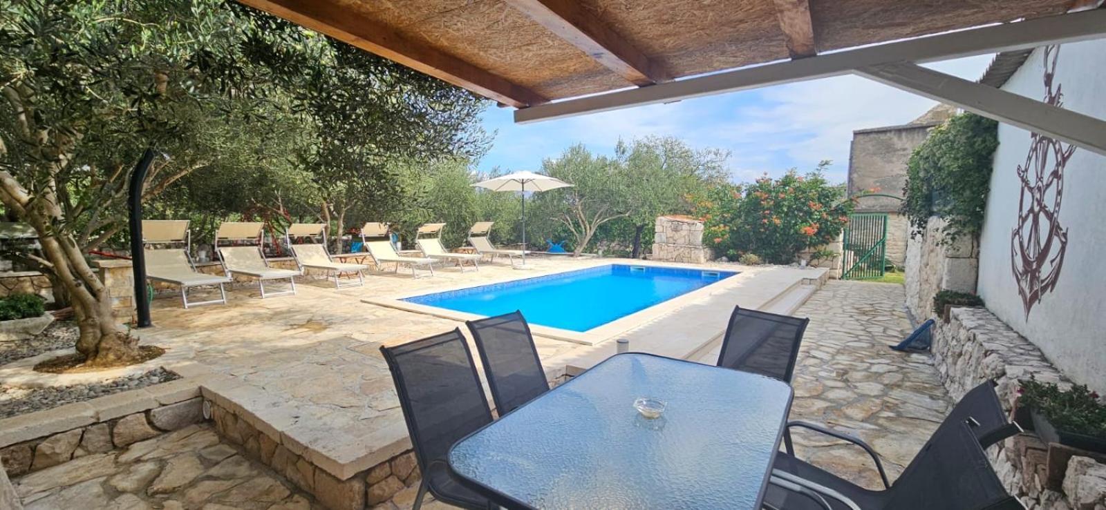Apartman Magas With Private Pool Vinjerac Bagian luar foto